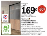 Portes de placard coulissantes atelier "Chêne Sauvage" - Optimum - E.Leclerc à Mulhouse Portes de placard coulissantes atelier "Chêne Sauvage" - Optimum en promo chez E.Leclerc Mulhouse à 169,00 €