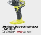 toom Baumarkt Staßfurt - Brushless Akku-Bohrschrauber „RDD18C-0“ Angebot im Prospekt Brushless Akku-Bohrschrauber „RDD18C-0“ bei toom Baumarkt im Staßfurt Prospekt für 107,99 €