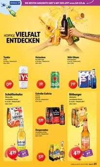 Bitburger im aktuellen Getränke Hoffmann Prospekt (Falkensee) Bitburger im Getränke Hoffmann Prospekt "Aktuelle Angebote" mit 9 Seiten (Falkensee)