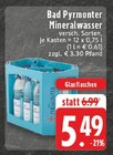 Aktuelles Mineralwasser Angebot bei E center in Duisburg ab 5,49 €