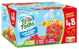 COMPOTES GOURDES SANS SUCRES AJOUTÉS POMME NATURE, POMME FRAISE, POMME FRAMBOISE - POM'POTES dans le catalogue Netto