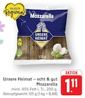 Mozzarella bei EDEKA im Prospekt "" für 1,11 €