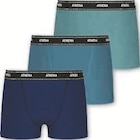 Lot de 3 boxers garçon - Athena en promo à 9,90 € chez Hyper U Lot de 3 boxers garçon - Athena dans le catalogue Hyper U