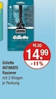 INTIMATE Rasierer von Gillette im aktuellen V-Markt Prospekt für 14,99 €