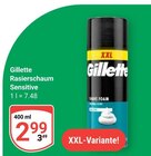Rasierschaum Sensitive Angebote von Gillette bei GLOBUS Koblenz für 2,99 €