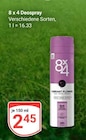 Deospray im Angebot bei GLOBUS in Homburg Deospray Angebote von 8 x 4 bei GLOBUS Homburg für 2,45 €