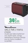 Grille pain 2 fentes - Moulinex - Extra à Clichy Grille pain 2 fentes - Moulinex en promo chez Extra Clichy à 34,99 €