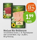 Bio-Brühwurst Angebote von BioLust bei tegut Fürth für 1,99 €
