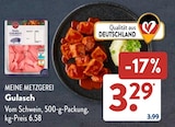 Gulasch Angebote von MEINE METZGEREI bei ALDI SÜD Frankfurt für 3,29 €