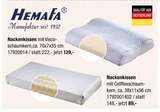 Nackenkissen im Angebot bei Opti-Wohnwelt in Bamberg Nackenkissen Angebote von HemaFa bei Opti-Wohnwelt Bamberg für 89,00 €
