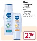 Shampoo oder Spülung von Nivea im aktuellen Rossmann Prospekt für 2,19 €
