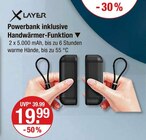 Hausapotheke im V-Markt Prospekt Powerbank inklusive Handwärmer-Funktion von X Layer im aktuellen V-Markt Prospekt für 19,99 €