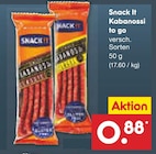Aktuelle Mettwurst Angebote bei Netto Marken-Discount in Ludwigshafen (Rhein) Aktuelles Kabanossi to go Angebot bei Netto Marken-Discount in Ludwigshafen (Rhein) ab 0,88 €