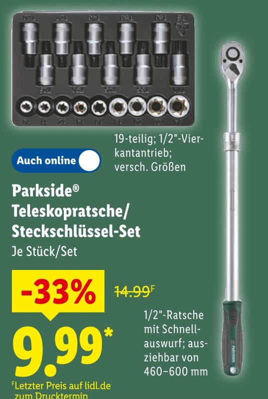 Teleskopratsche/Steckschlüssel-Set