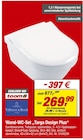 Wand-WC-Set "Targa Design Plus" von Villeroy & Boch im aktuellen toom Baumarkt Prospekt für 269,99 €