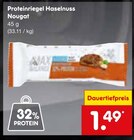 Proteinriegel Haselnuss Nougat Angebote bei Netto Marken-Discount Leverkusen für 1,49 €