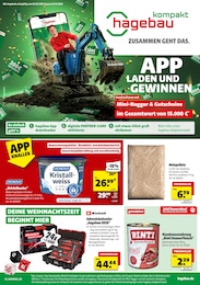 hagebau kompakt Prospekt "APP LADEN UND GEWINNEN" für Aue, 8 Seiten, 26.09.2026 - 03.10.2026 hagebau kompakt Prospekt "APP LADEN UND GEWINNEN" für Aue, 8 Seiten, 26.09.2026 - 03.10.2026