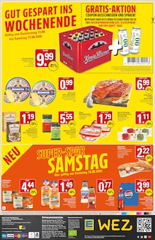 Bier im aktuellen WEZ Prospekt (Löhne) Bier im WEZ Prospekt "Die WEZette" mit 17 Seiten (Löhne)