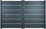 Brico Dépôt Geispolsheim - Promo Portail aluminium battant gris anthracite "Amarante" - L. 3 x H. 1,80 m Promo Portail aluminium battant gris anthracite "Amarante" - L. 3 x H. 1,80 m à 999,00 € dans le catalogue Brico Dépôt à Geispolsheim