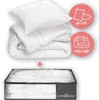 Compactor Bed : Lot de 1 couette 140x200cm + 1 oreiller 60x60cm + 1 housse Compactor L à Super U dans La Marne Compactor Bed : Lot de 1 couette 140x200cm + 1 oreiller 60x60cm + 1 housse Compactor L à Super U dans La Marne