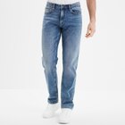 Jean stretch coupe regular denim double stone homme en promo chez La Halle Jean stretch coupe regular denim double stone homme dans le catalogue La Halle