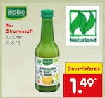 Bio Zitronensaft Angebote von BioBio bei Netto Marken-Discount Homburg für 1,49 €