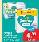 Feuchttücher Aqua Angebote von Pampers bei budni Buchholz für 4,99 €