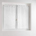 Paire de voilage effet lin tissé blanc 60x90 cm en promo chez Décor Discount Paire de voilage effet lin tissé blanc 60x90 cm dans le catalogue Décor Discount