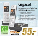 Schnurloses-Telefon CE575A Duo silber bei expert im Weißwasser Prospekt für 55,00 €