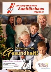 Aktueller GBW Sanitätshaus Wagener Sanitätshäuser Prospekt in Essen und Umgebung, "Schenken Sie Gesundheit!" mit 6 Seiten, 12.11.2025 - 31.01.2026