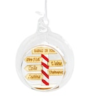 Boule "Christmas" en verre Ø8cm dans le catalogue Maxi Bazar