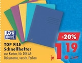 TOP FILE Schnellhefter von Oxford für 1,19 € bei Mäc-Geiz im Angebot TOP FILE Schnellhefter von Oxford im aktuellen Mäc-Geiz Prospekt