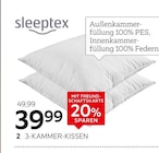 Sleeptex 3-Kammer-Kissen „Ilu“ im Angebot bei XXXLutz Möbelhäuser in Ahaus Sleeptex 3-Kammer-Kissen „Ilu“ Angebote bei XXXLutz Möbelhäuser Ahaus für 39,99 €