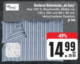 Renforcé Bettwäsche "oh Cosy" bei E center im Prospekt "" für 14,99 €