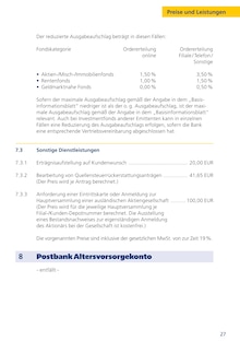 Handy im Postbank Prospekt "Preis- und Leistungsverzeichnis" mit 48 Seiten (Pforzheim)
