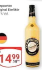 Original Eierlikör Angebote von Verpoorten bei GLOBUS Duisburg für 14,99 €