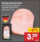 Aktuelles Kasseler-Minutensteak Angebot bei Netto Marken-Discount in Bonn ab 3,29 €