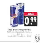 Aktuelles Red Bull Energy Drink Angebot bei Hieber in Lörrach ab 0,99 €