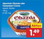 Obazda oder Camembert Creme von Alpenhain für 1,49 € bei Netto Marken-Discount im Angebot Obazda oder Camembert Creme von Alpenhain im aktuellen Netto Marken-Discount Prospekt