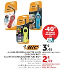 Allume-feu megalighter multi ou design - BIC en promo chez Super U Tournon-sur-Rhône à 2,09 €