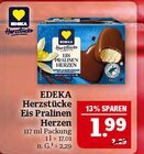 Herzstücke Eis Pralinen Herzen Angebote von EDEKA bei Marktkauf Coburg für 1,99 €