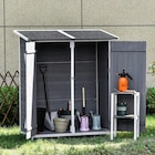 Outsunny Gartenhaus grau Holz B/H/T: ca. 139x160x75 cm im aktuellen POCO Prospekt