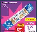 Pfälzer Leberwurst bei Netto Marken-Discount im Prospekt "" für 1,39 €