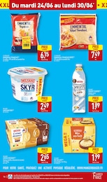 Prix et réduction Fromage râpé dans le prospectus Aldi en cours Offre Fromage râpé dans le catalogue Aldi du moment à la page 16