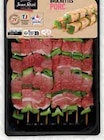 8 brochettes de porc - JEAN ROZE dans le catalogue Intermarché