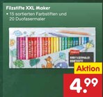 Filzstifte XXL Maker für 4,99 € bei Netto Marken-Discount im Angebot Filzstifte XXL Maker im aktuellen Netto Marken-Discount Prospekt
