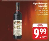 Kräuterlikör im Angebot bei EDEKA in Altenburg Kräuterlikör Angebote von Original Radeberger bei EDEKA Altenburg für 9,99 €
