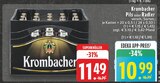 Pils oder Radler Angebote von Krombacher bei EDEKA Nettetal für 10,99 €