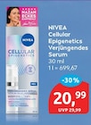 Cellular Epigenetics Verjüngendes Serum von NIVEA für 20,99 € bei budni im Angebot Cellular Epigenetics Verjüngendes Serum von NIVEA im aktuellen budni Prospekt