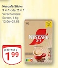 Aktuelle Nescafe Angebote bei GLOBUS in Ludwigshafen (Rhein) Aktuelles Sticks 3 in 1 Angebot bei GLOBUS in Ludwigshafen (Rhein) ab 1,99 €